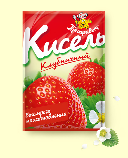 Кисель Клубничный 110г*25шт Приправыч